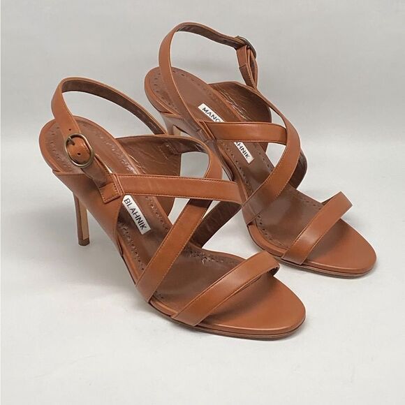 Manolo Blahnik Singanu Strappy Leather Sandals size 36 - Picture 4 of 13